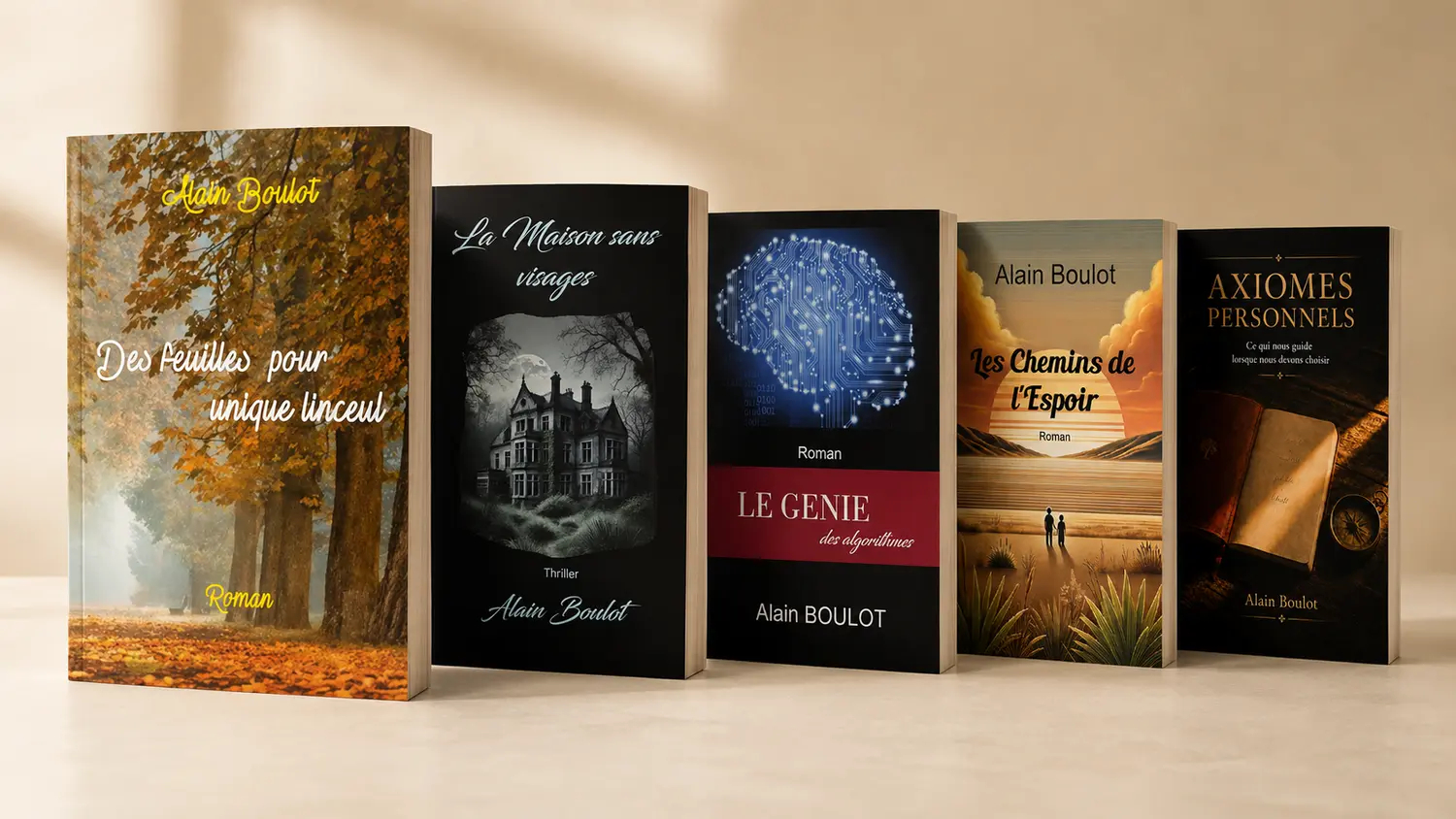 Sélection de cinq livres d’Alain Boulot